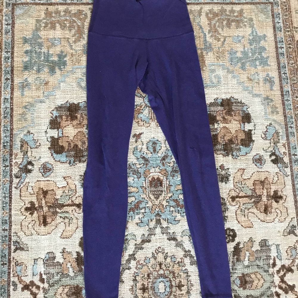 Lululemon cotton high waisted leggings.